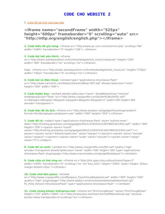 Code cho website - 2 - CODE - Phạm Xuân Toạn -